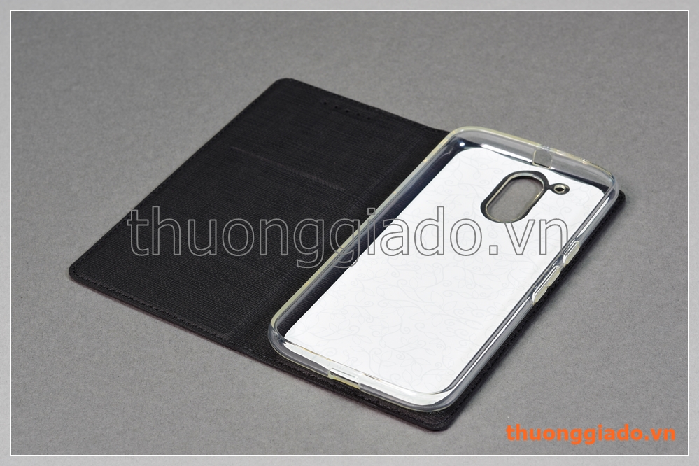 Bao da cầm tay Moto G4 Plus, Motorola flip leather case, hiệu Vili