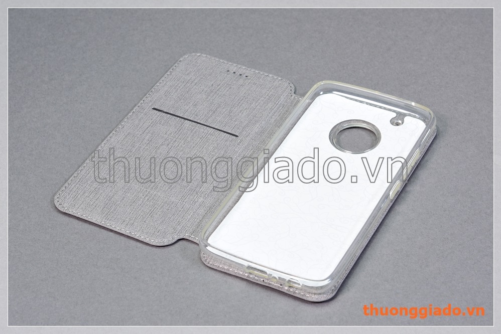Bao da cầm tay Moto G5 Plus, Motorola flip leather case, hiệu Vili