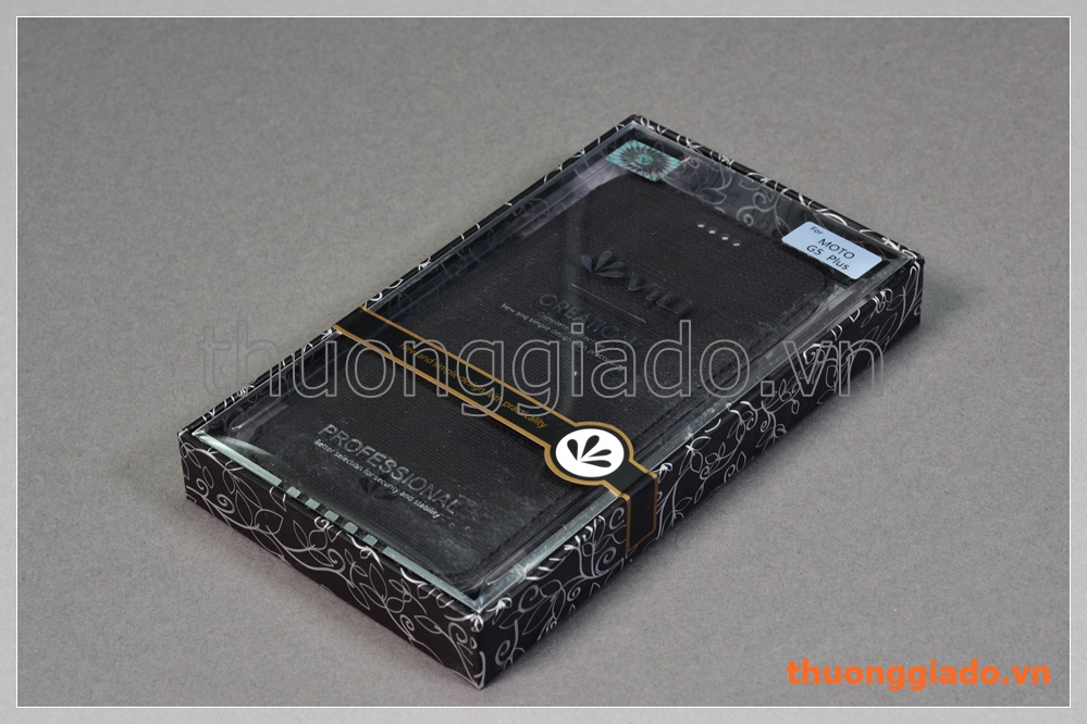 Bao da cầm tay Moto G5 Plus, Motorola flip leather case, hiệu Vili