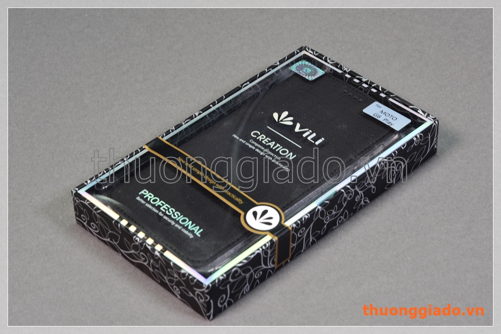 Bao da cầm tay Moto G6 Play, Motorola flip leather case, hiệu Vili