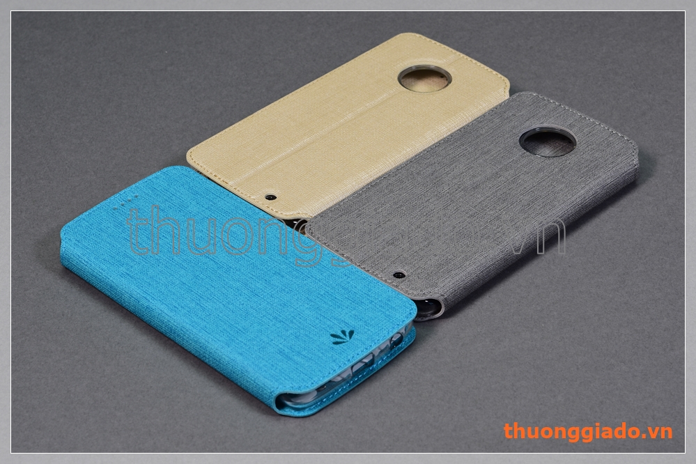Bao da cầm tay Moto G6 Plus, Motorola flip leather case, hiệu Vili