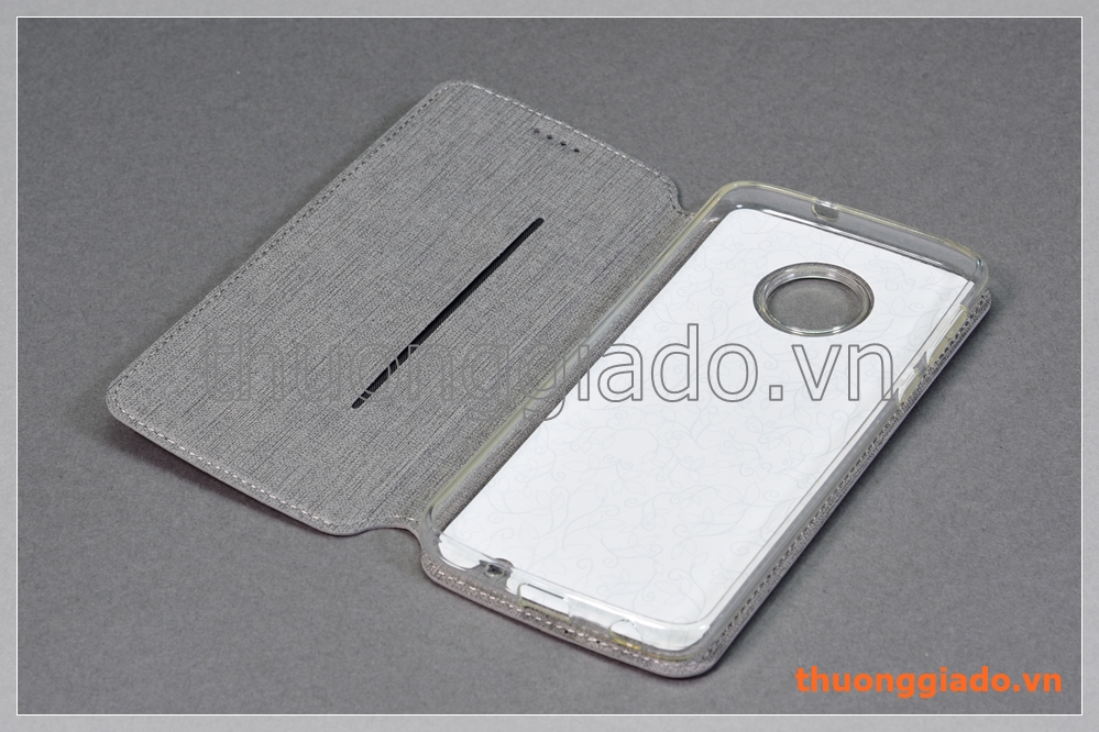 Bao da cầm tay Moto G6 Plus, Motorola flip leather case, hiệu Vili