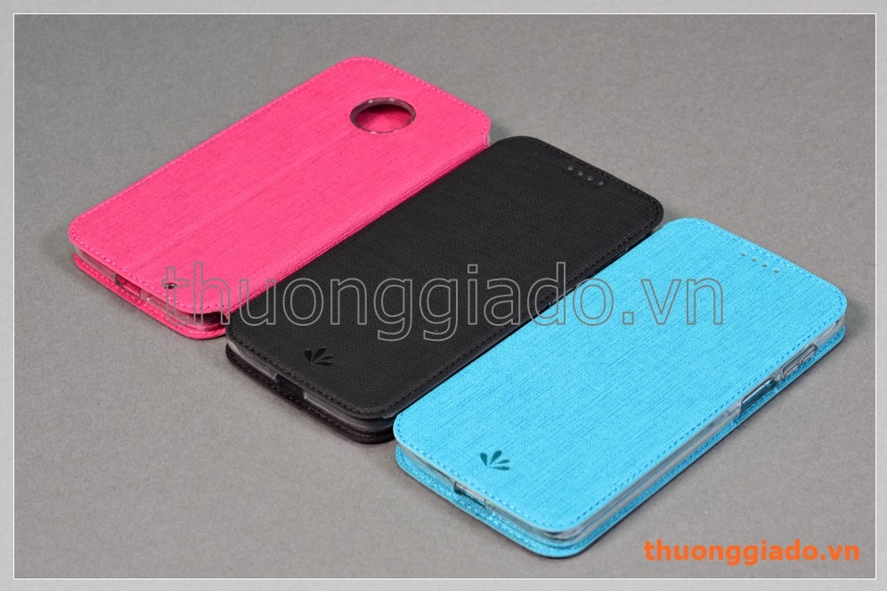 Bao da cầm tay Moto Z3 Play, Motorola flip leather case, hiệu Vili