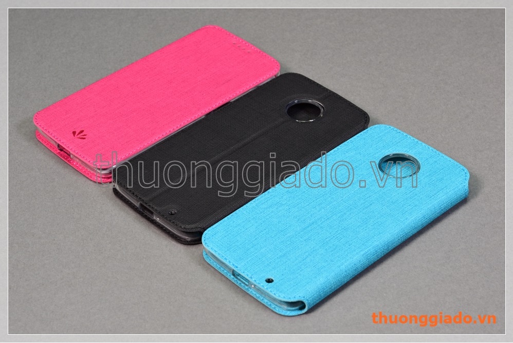 Bao da cầm tay Moto Z3 Play, Motorola flip leather case, hiệu Vili