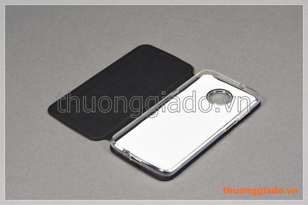 Bao da cầm tay Moto Z3 Play, Motorola flip leather case, hiệu Vili