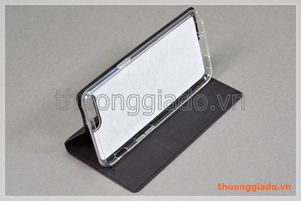 Bao da cầm tay OnePlus 5 (1+5) flip leather case, hiệu Vili