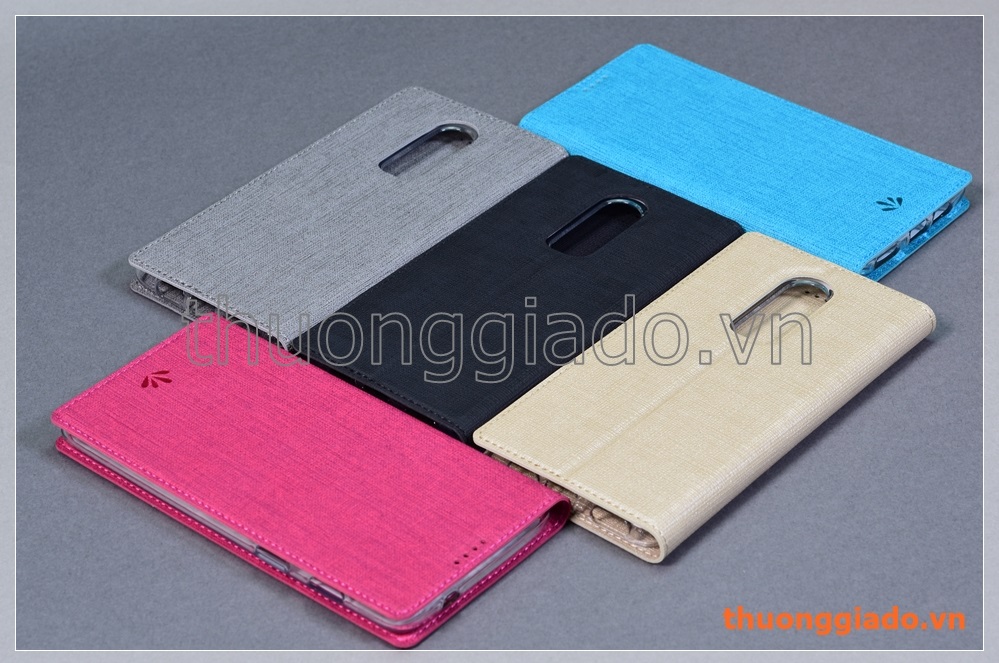 Bao da cầm tay OnePlus 6 (1+6) flip leather case, hiệu Vili