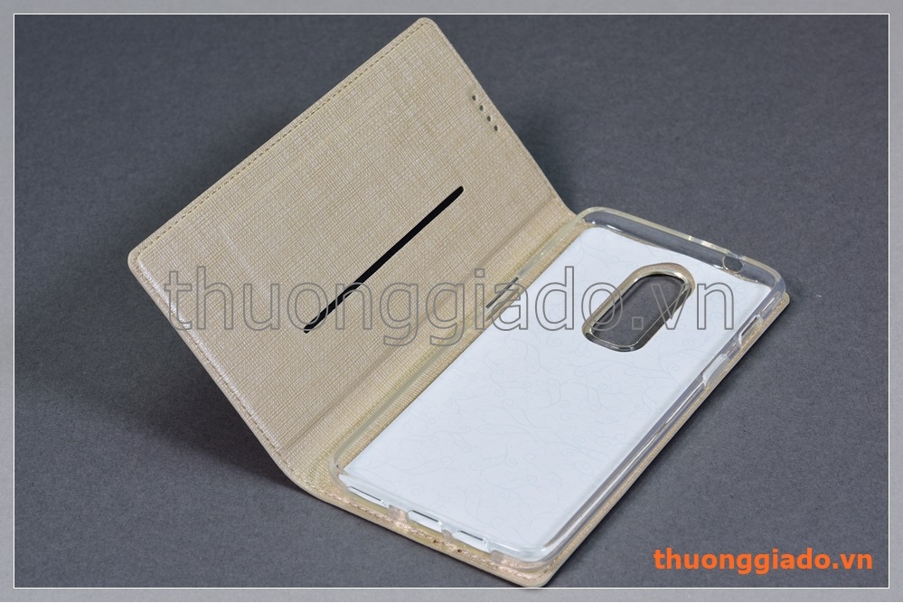 Bao da cầm tay OnePlus 6 (1+6) flip leather case, hiệu Vili