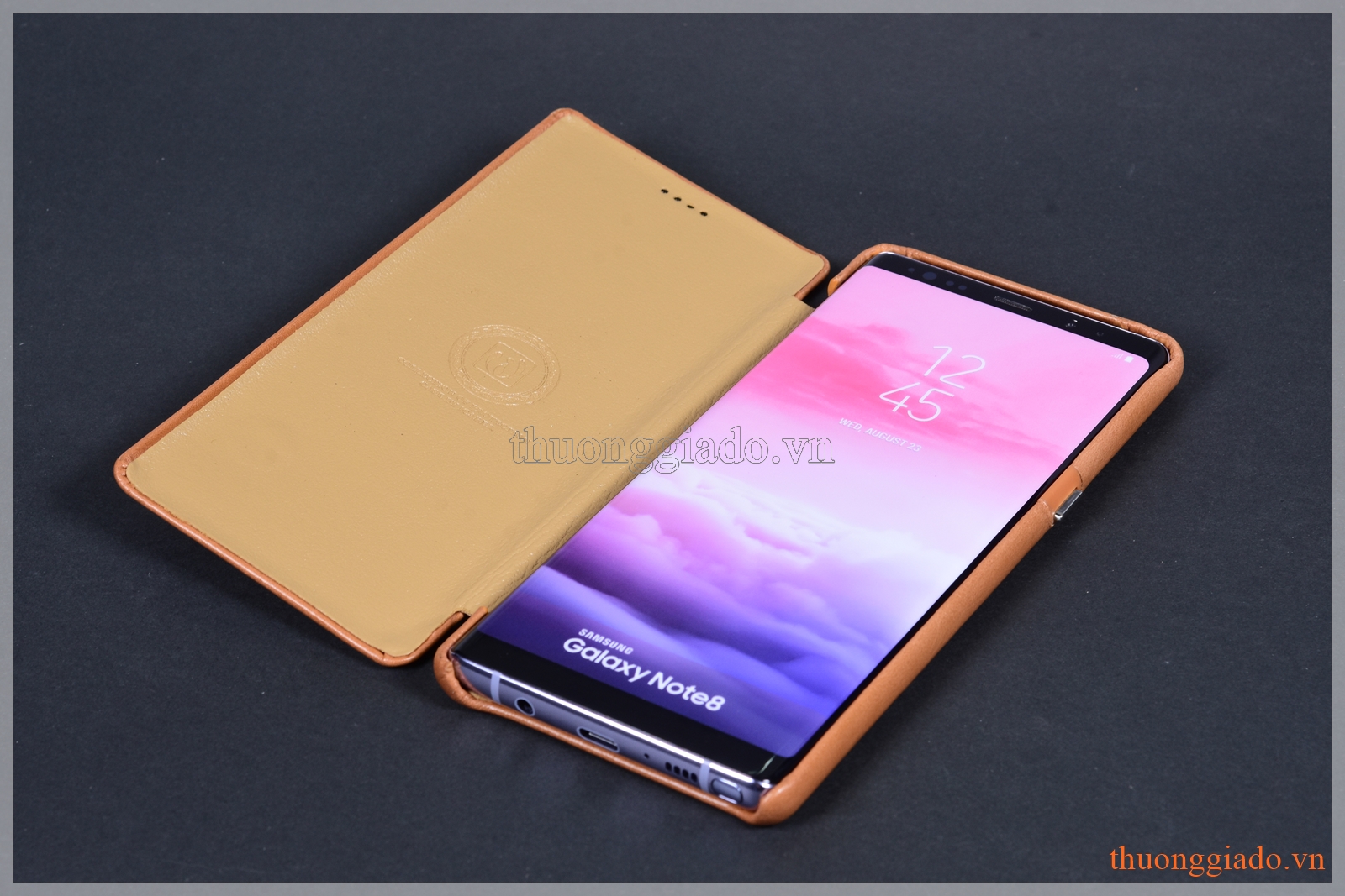 Bao da cầm tay Samsung Galaxy Note 8/ N950 (hiệu Icarer, da mịn)