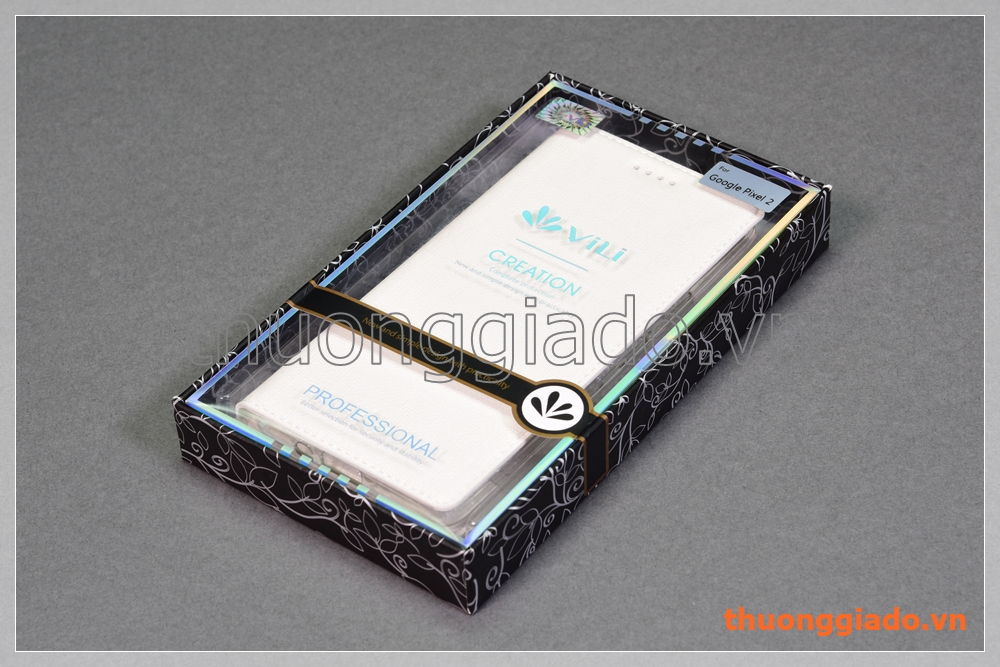 Bao da Google Pixel 2 5.0" flip leather case, hiệu Vili