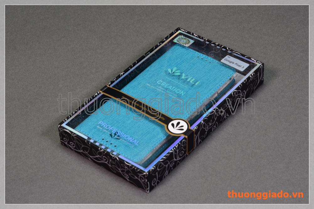 Bao da google Pixel 3 flip leather case, hiệu Vili