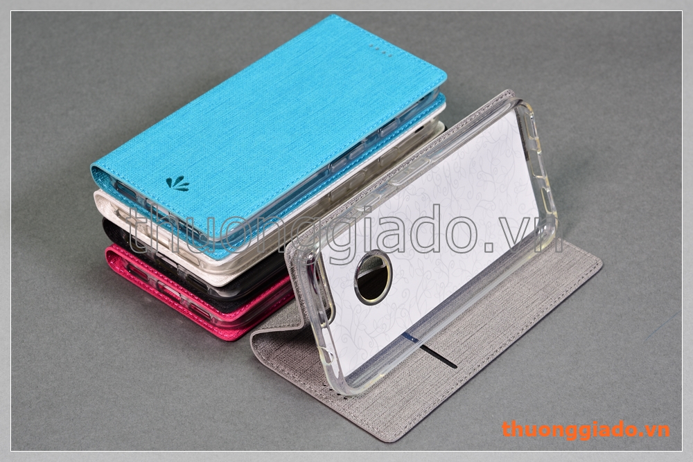 Bao da Google Pixel (5.0") flip leather case, hiệu Vili
