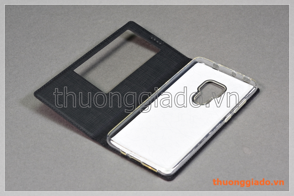 Bao da Huawei Mate 20 (6.5") flip leather case, có cửa sổ view, hiệu Vili