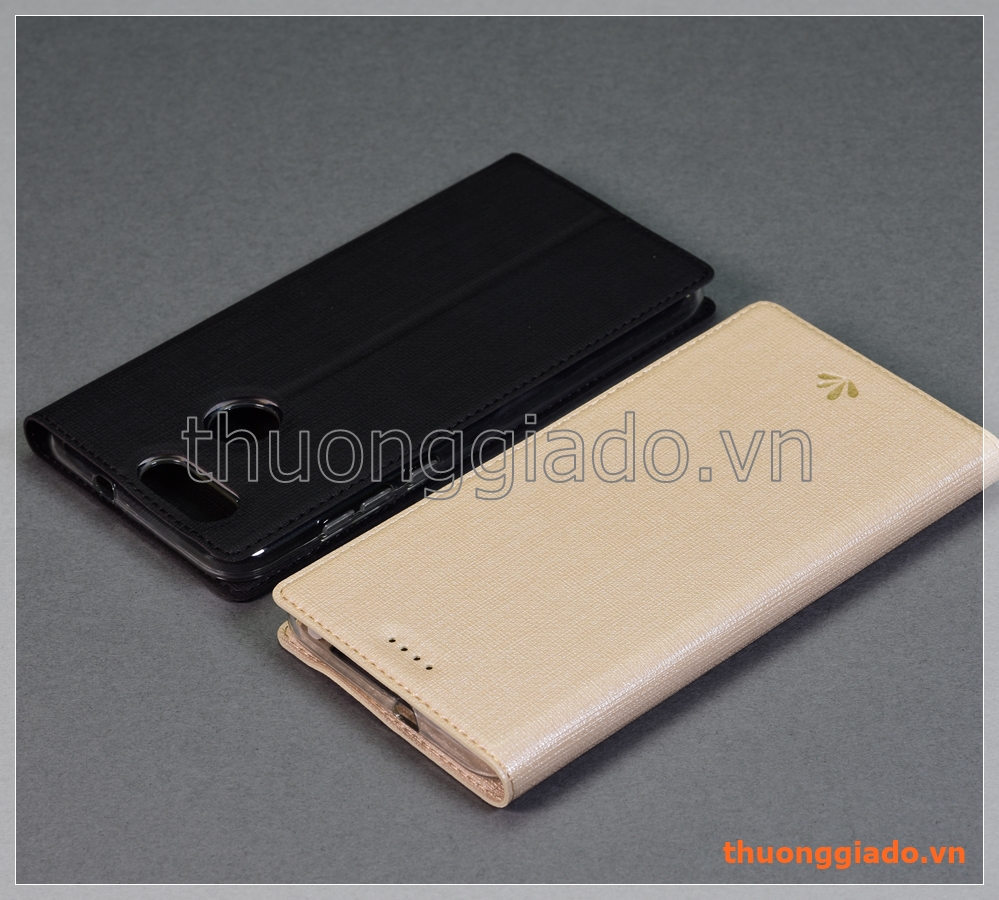 Bao da Huawei Nova 2 Plus, bao da cầm tay nắp gập mở, hiệu Vili