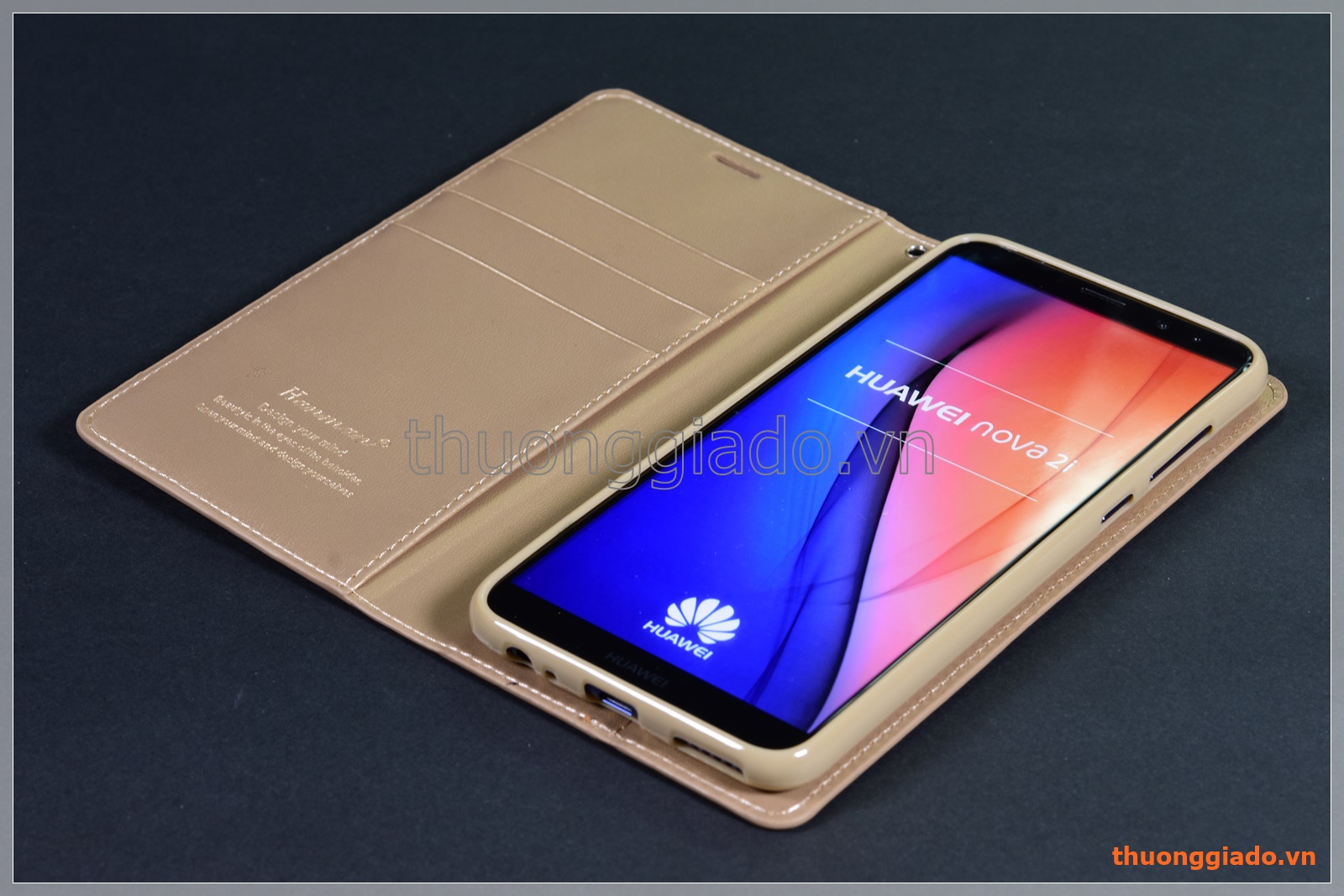 Bao da Huawei Nova 2i Leather flip case (Hiệu HANMAN, CANVAS DIARY)