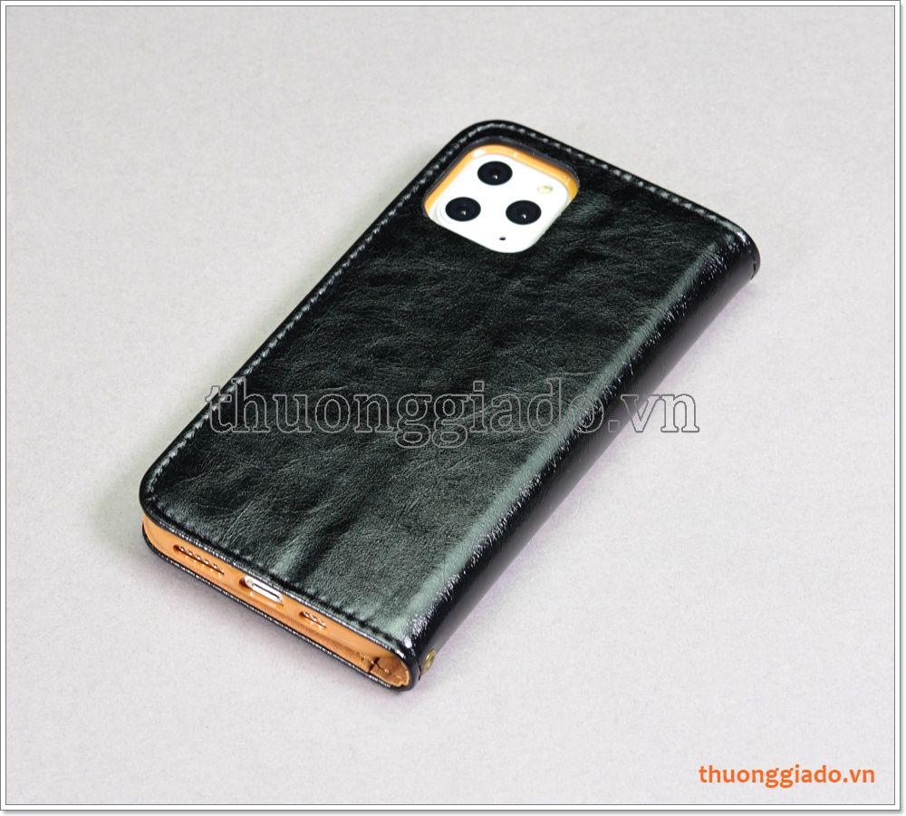 Bao da iPhone 11 Pro (5.8 inch), bao da cầm tay, chất liệu da bò, thời trang