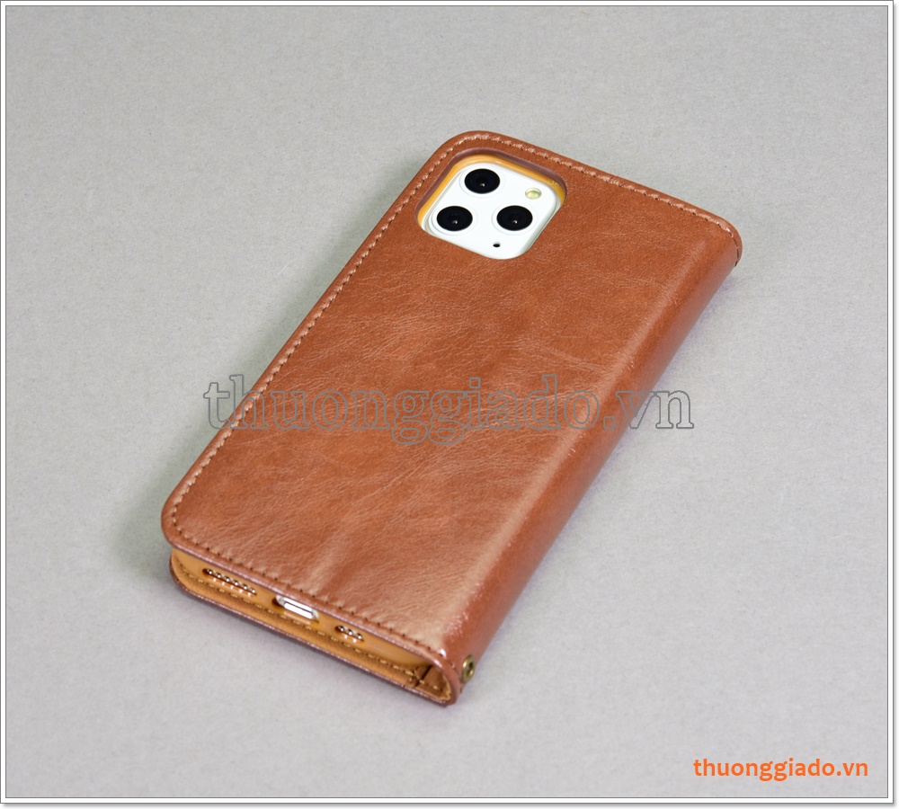 Bao da iPhone 11 Pro (5.8 inch), bao da cầm tay, chất liệu da bò, thời trang