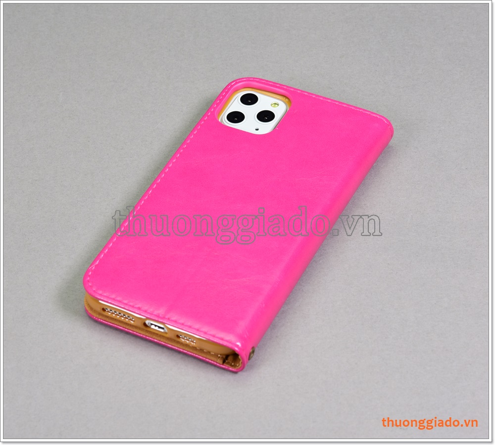 Bao da iPhone 11 Pro Max (6.5 inch), bao da cầm tay, chất liệu da bò, thời trang