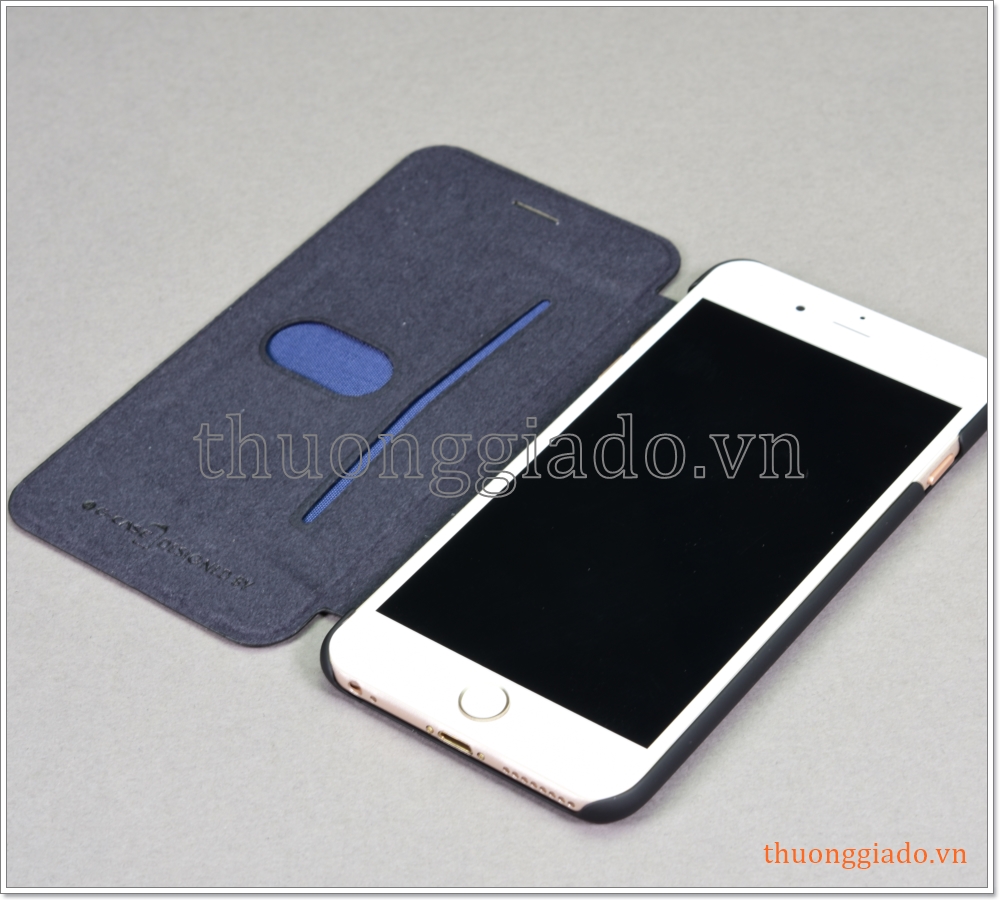 Bao da iPhone 6 Plus, bao da cầm tay, nắp gập mở, hiệu G-CASE, Business Series