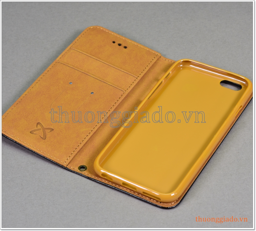 Bao da iPhone 6S, bao da cầm tay, nắp gập mở, hiệu CASE
