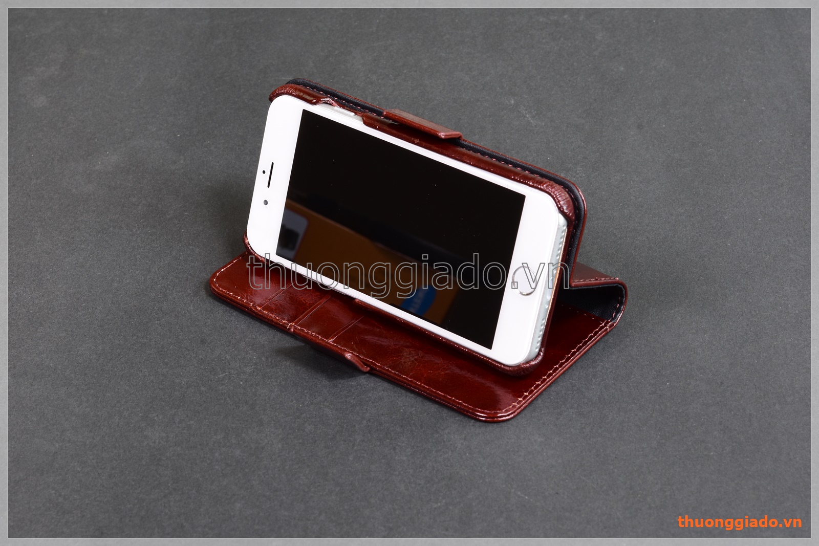 Bao da iPhone 7 (4.7"), iPhone 8 (4.7"), hiệu ICarer, quai gập, có thể tách rời