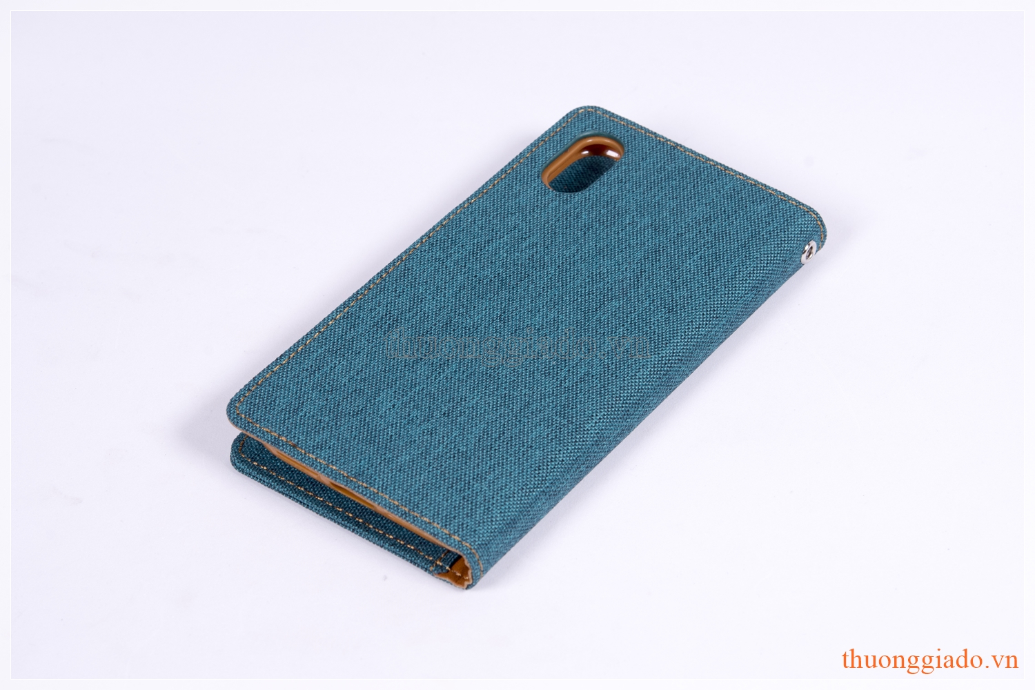 Bao da iPhone X (5.8"), iPhone Xs (5.8") Hiệu GOOSPERY, CANVAS DIARY (mặt bọc vải)