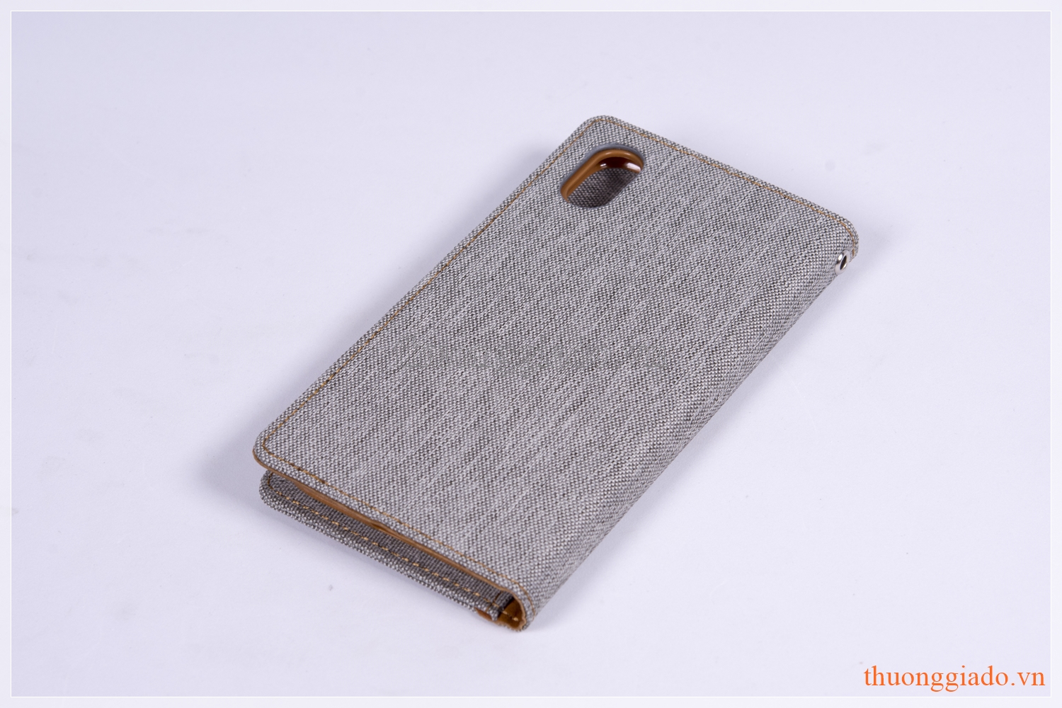 Bao da iPhone X (5.8"), iPhone Xs (5.8") Hiệu GOOSPERY, CANVAS DIARY (mặt bọc vải)