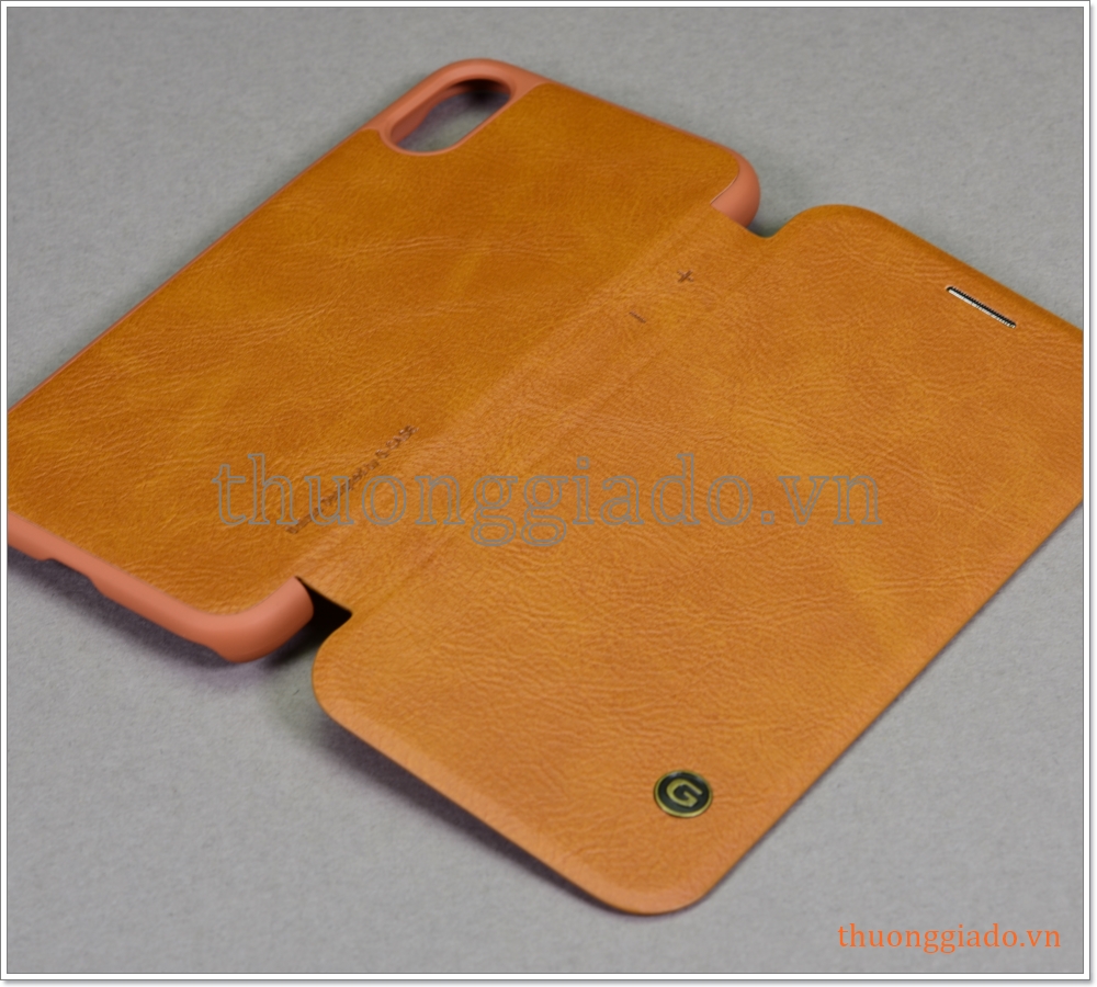 Bao da iPhone XS (4.7"), bao da cầm tay, nắp gập mở, hiệu G-CASE, Business Series