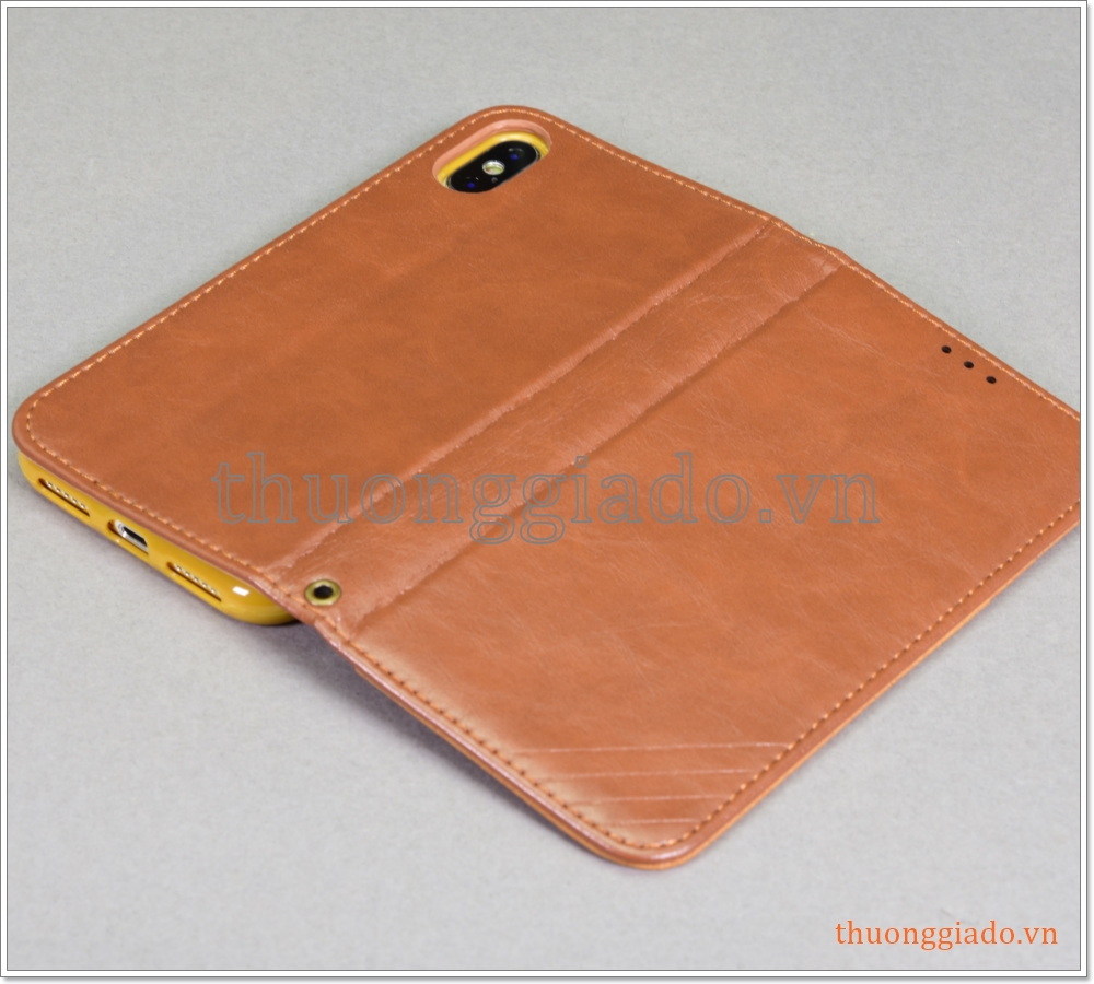 Bao da iPhone Xs (5.8")/ iPhone X (5.8"), bao da cầm tay, chất liệu da bò