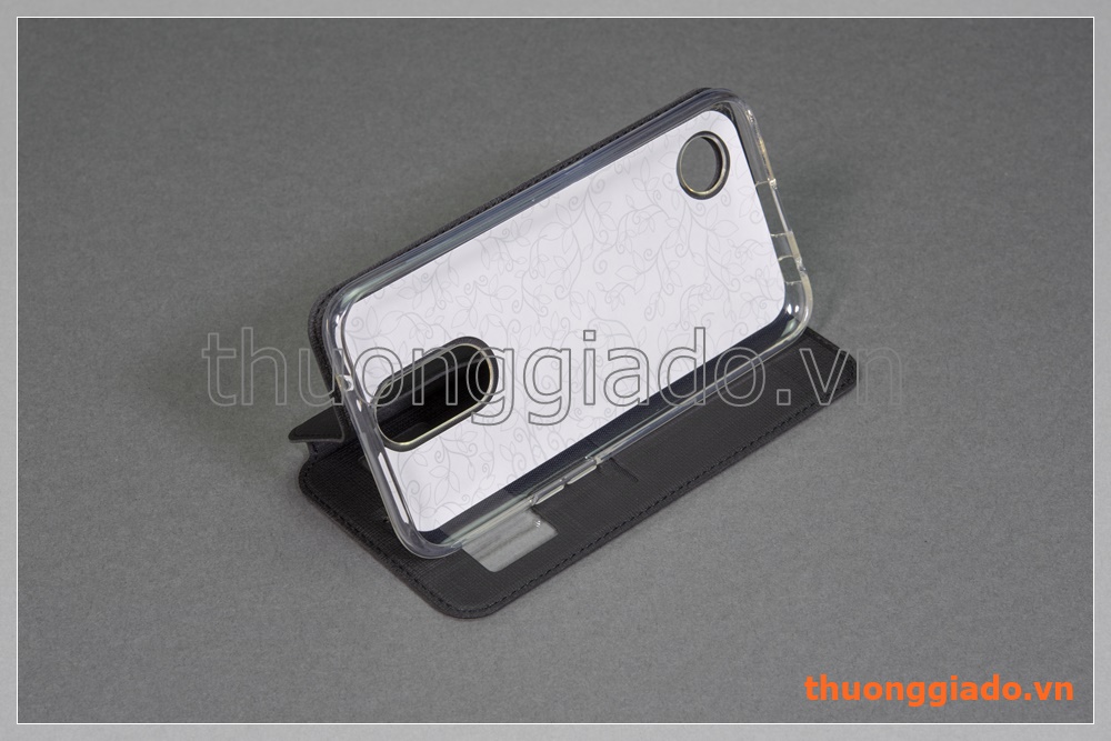 Bao da LG K10 (2017) flip case, hiệu Vili, có cửa sổ view