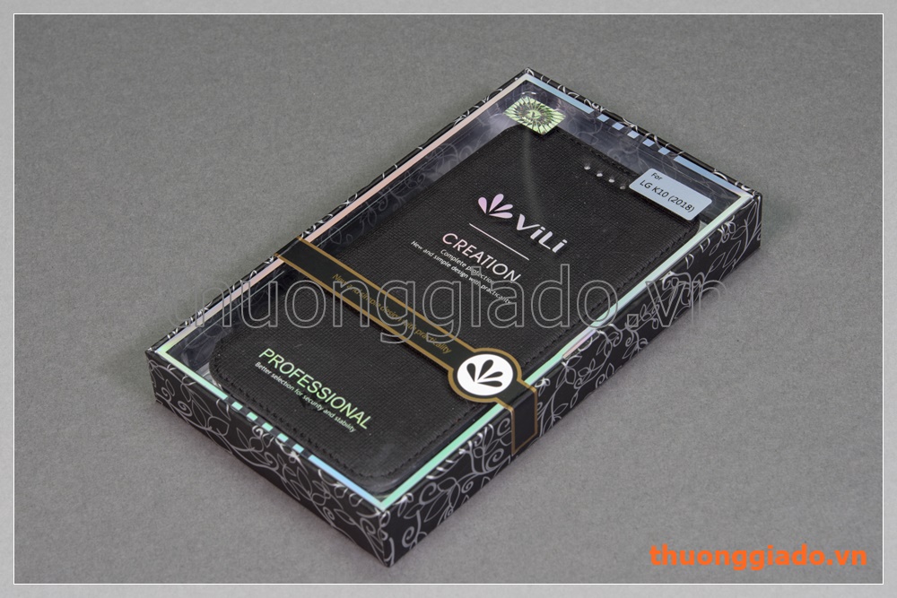 Bao da LG K10 (2018) flip case, hiệu Vili