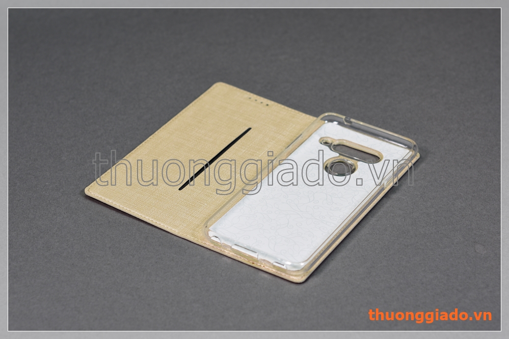 Bao da LG V40 flip leather case, hiệu Vili