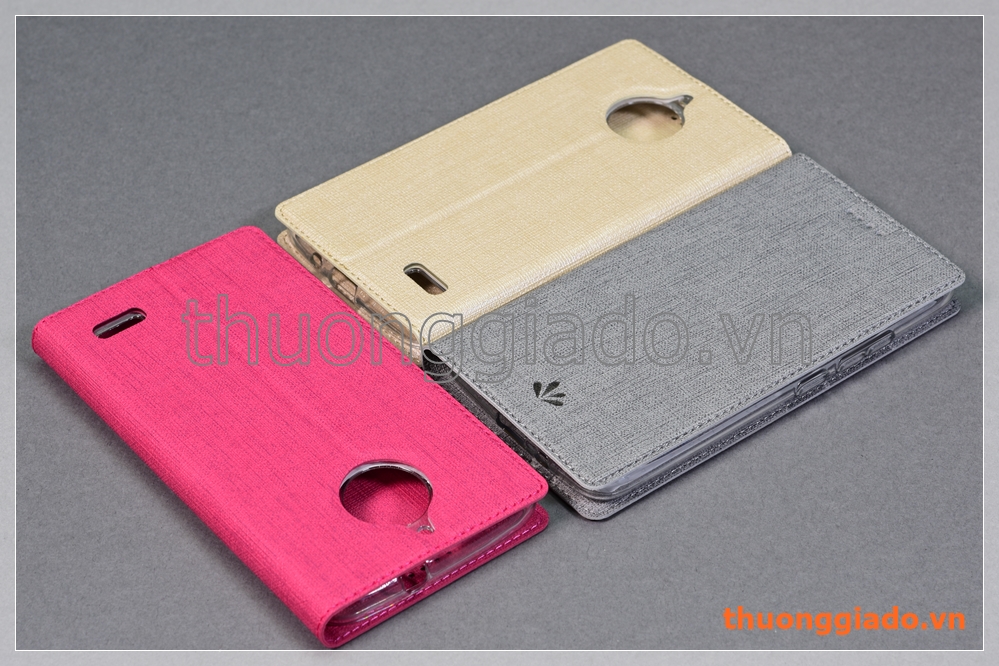 Bao da Moto E4 (Motorola) flip leather case, hiệu Vili