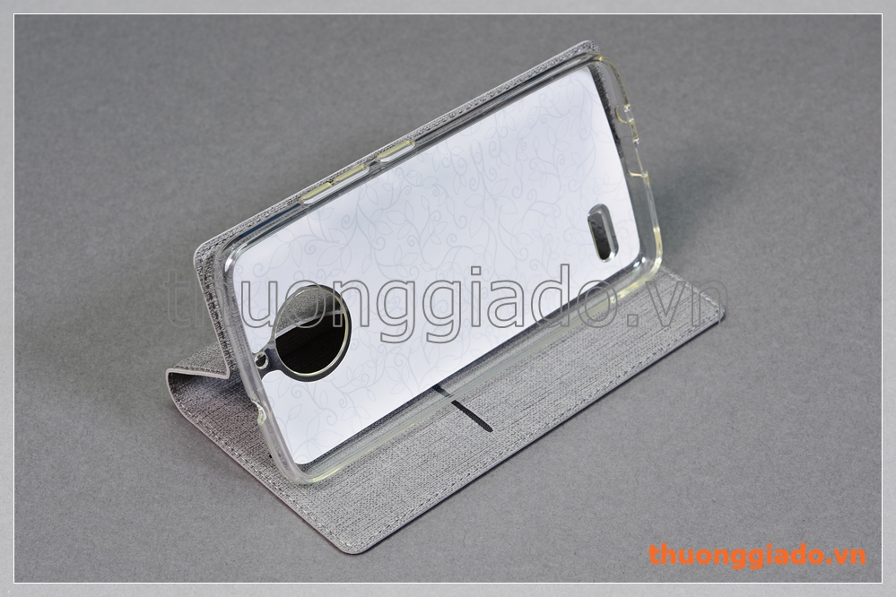 Bao da Moto E4 (Motorola) flip leather case, hiệu Vili
