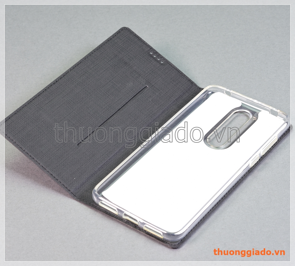 Bao da Nokia 3.1 Plus, bao da cầm tay nắp gập mở kiểu flip, hiệu Vili