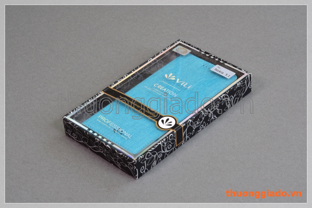 Bao da Nokia 5.1 (5.5") flip leather case, hiệu Vili