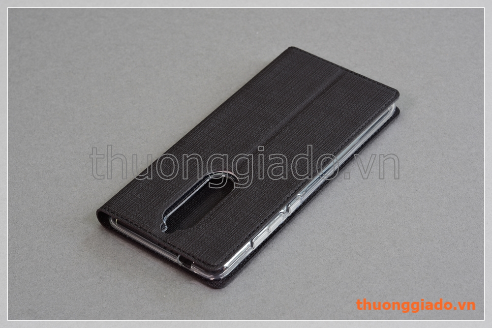 Bao da Nokia 5.1 (5.5") flip leather case, hiệu Vili