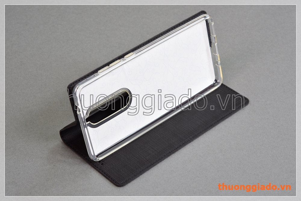 Bao da Nokia 5.1 (5.5") flip leather case, hiệu Vili