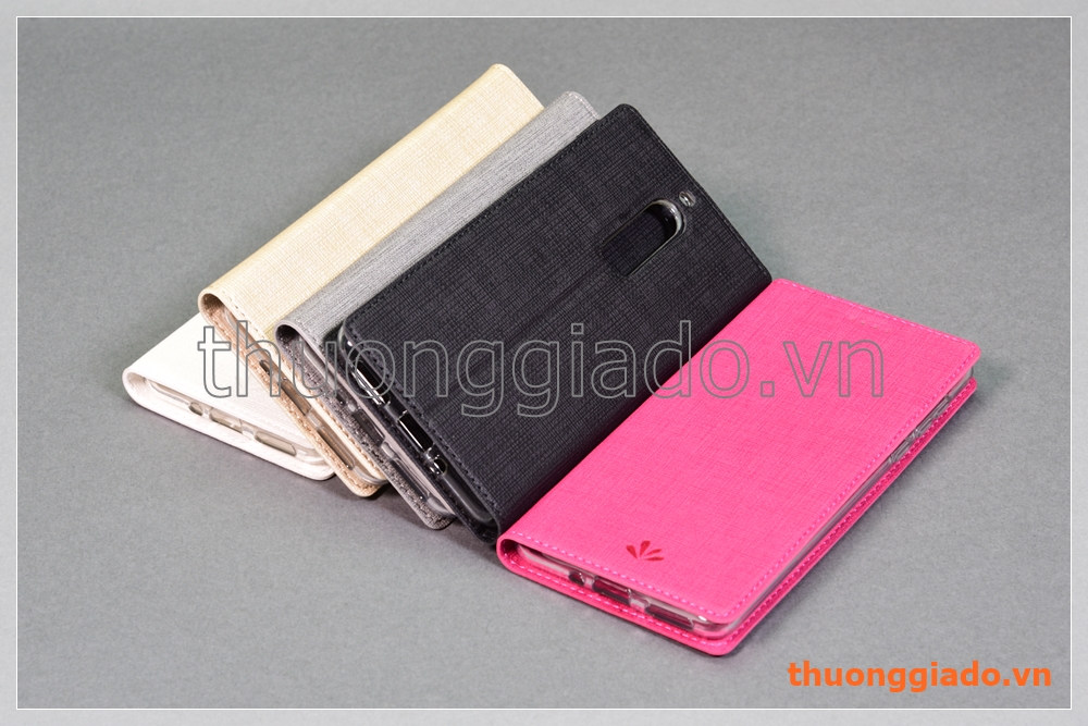 Bao Da Nokia 5 (5.2") flip leather case, hiệu Vili