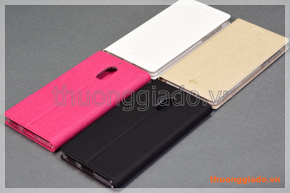 Bao da Nokia 6 (5.5"), Nokia 6 (2017) flip leather case, hiệu Vili