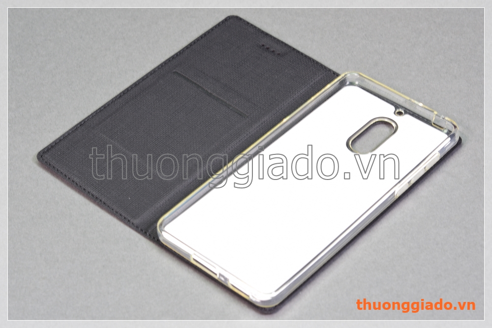 Bao da Nokia 6 (5.5"), Nokia 6 (2017) flip leather case, hiệu Vili