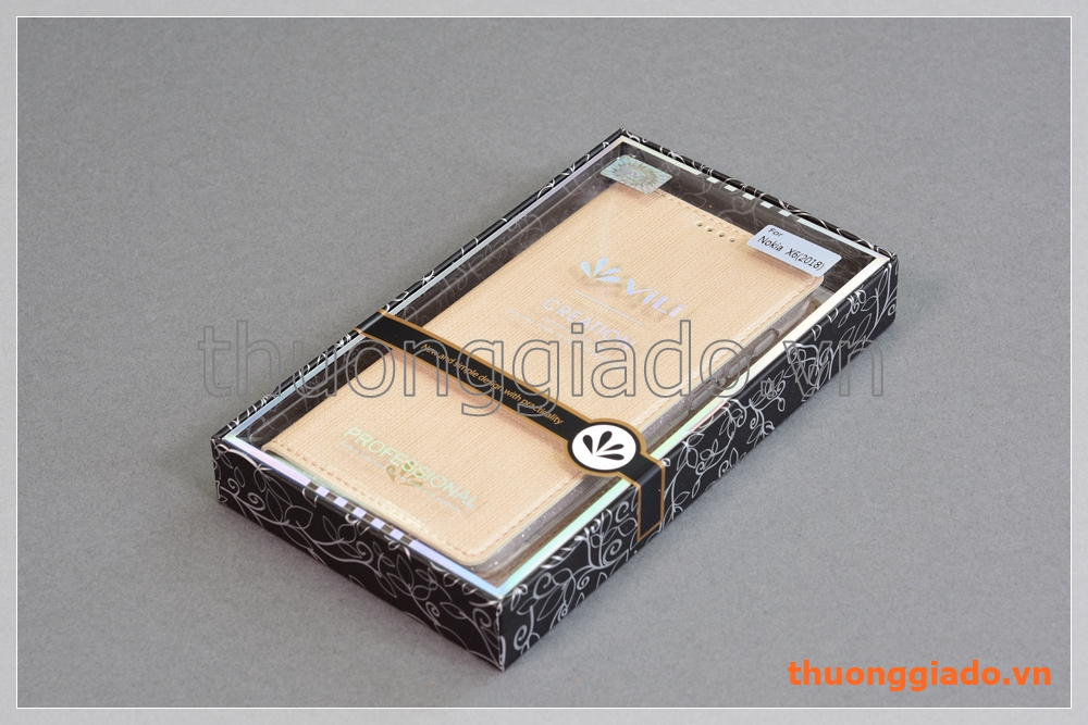 Bao da Nokia X6 (2018) flip leather case, hiệu Vili