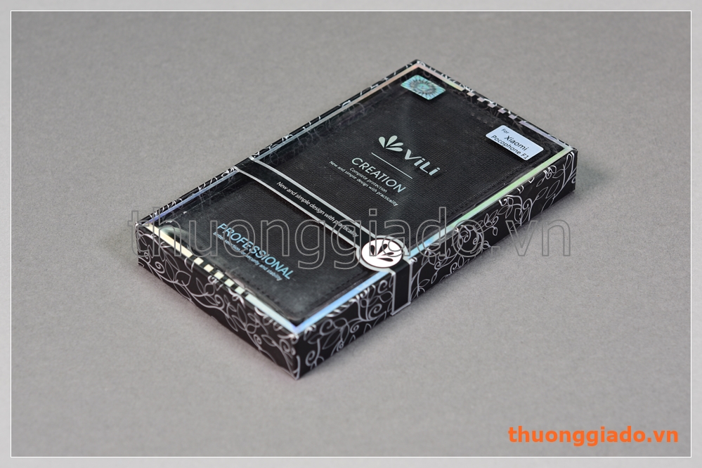 Bao da PocoPhone F1 flip leather case, hiệu Vili