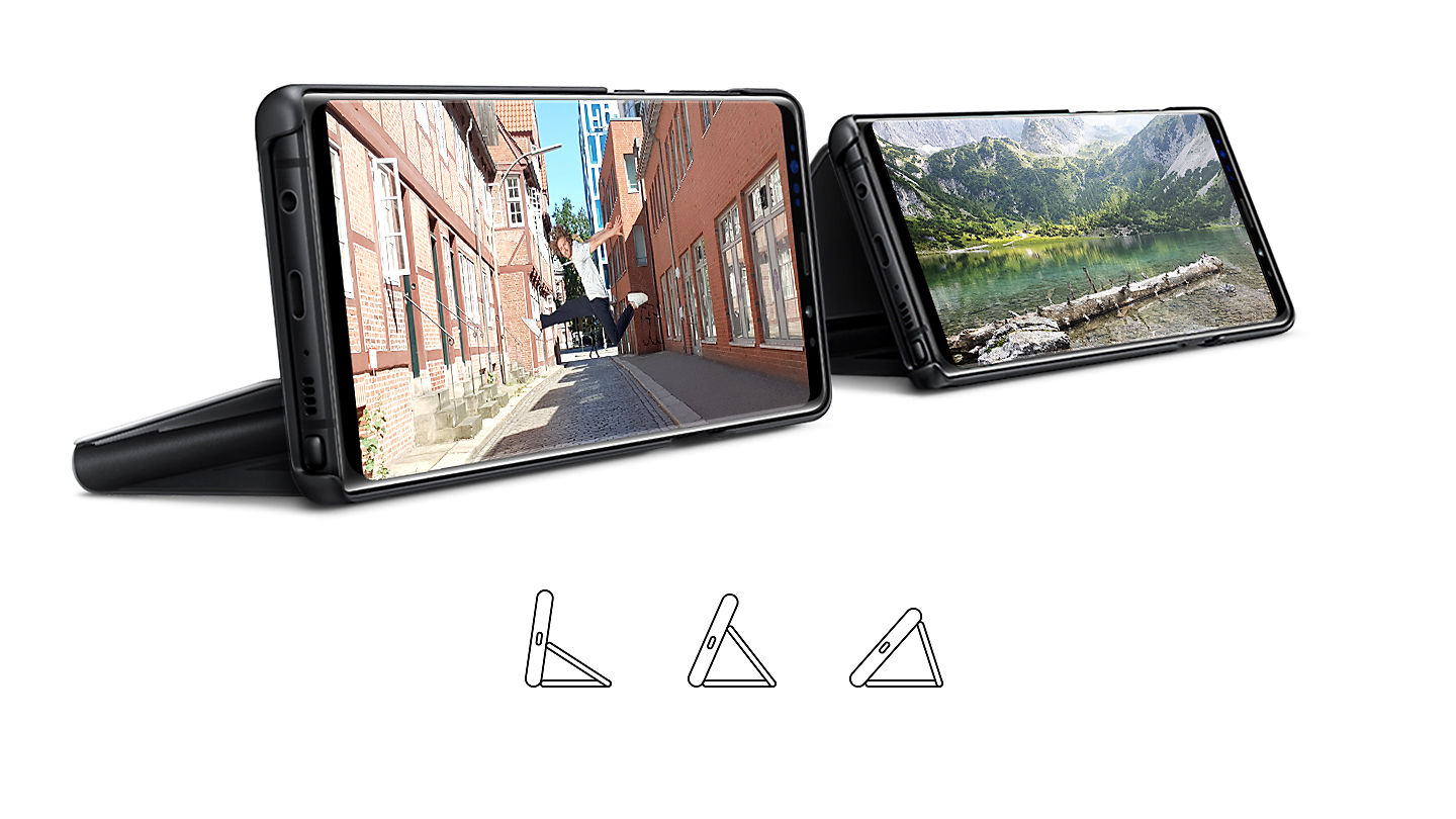Bao da Samsung Clear View đứng Note 9/ Note9/ N960 màu xanh chính hãng