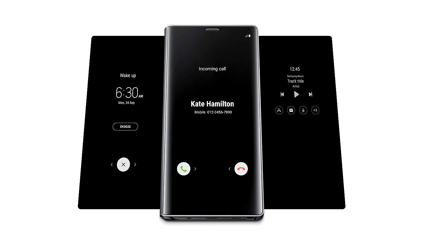 Bao da Samsung Clear View đứng Note 9/ Note9/ N960 màu xanh chính hãng