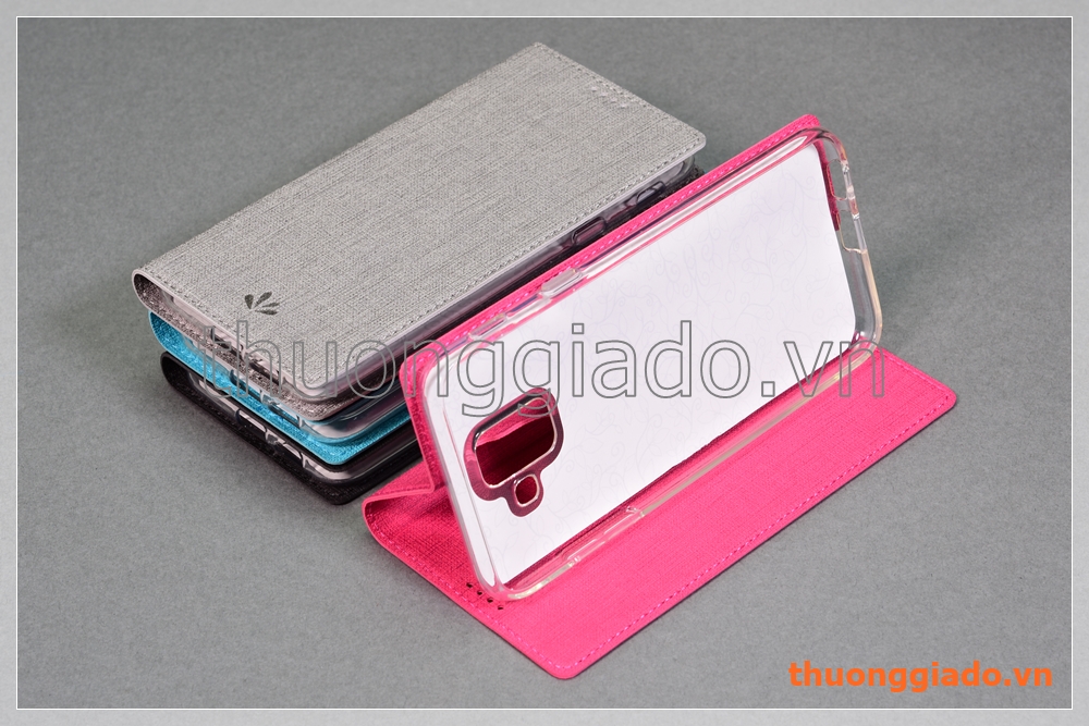 Bao da Samsung Galaxy A6 (2018)/ A600 flip leather case, hiệu Vili