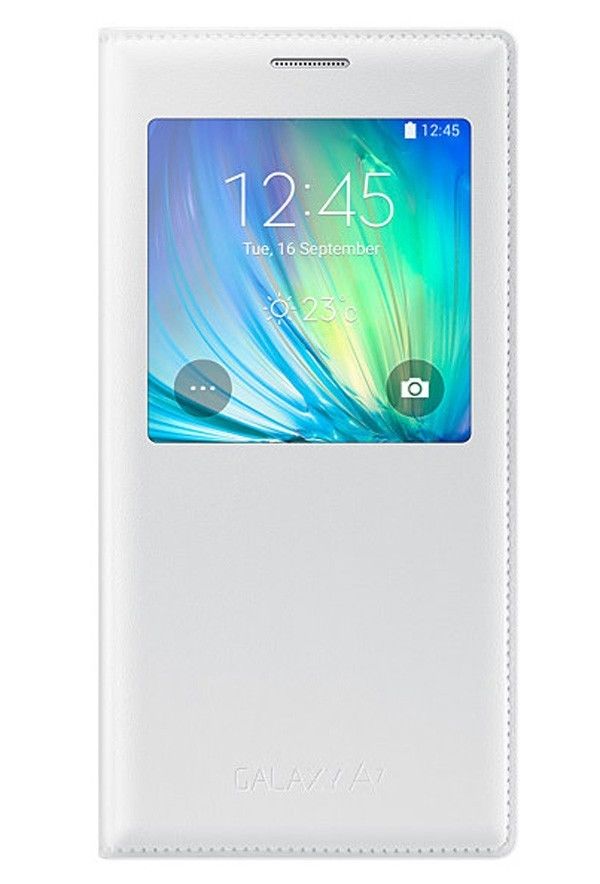 Bao da Samsung Galaxy A7 (2015) S View Flip Cover màu trắng chính hãng