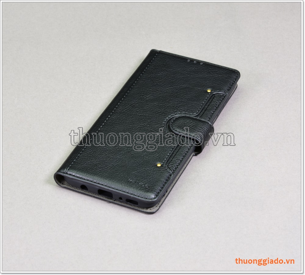 Bao da Samsung Galaxy A70, bao da cầm tay, chất liệu da bò, hiệu Kaiyue