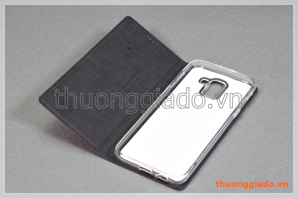 Bao da Samsung Galaxy J6 (2018), J600, flip leather case, hiệu Vili