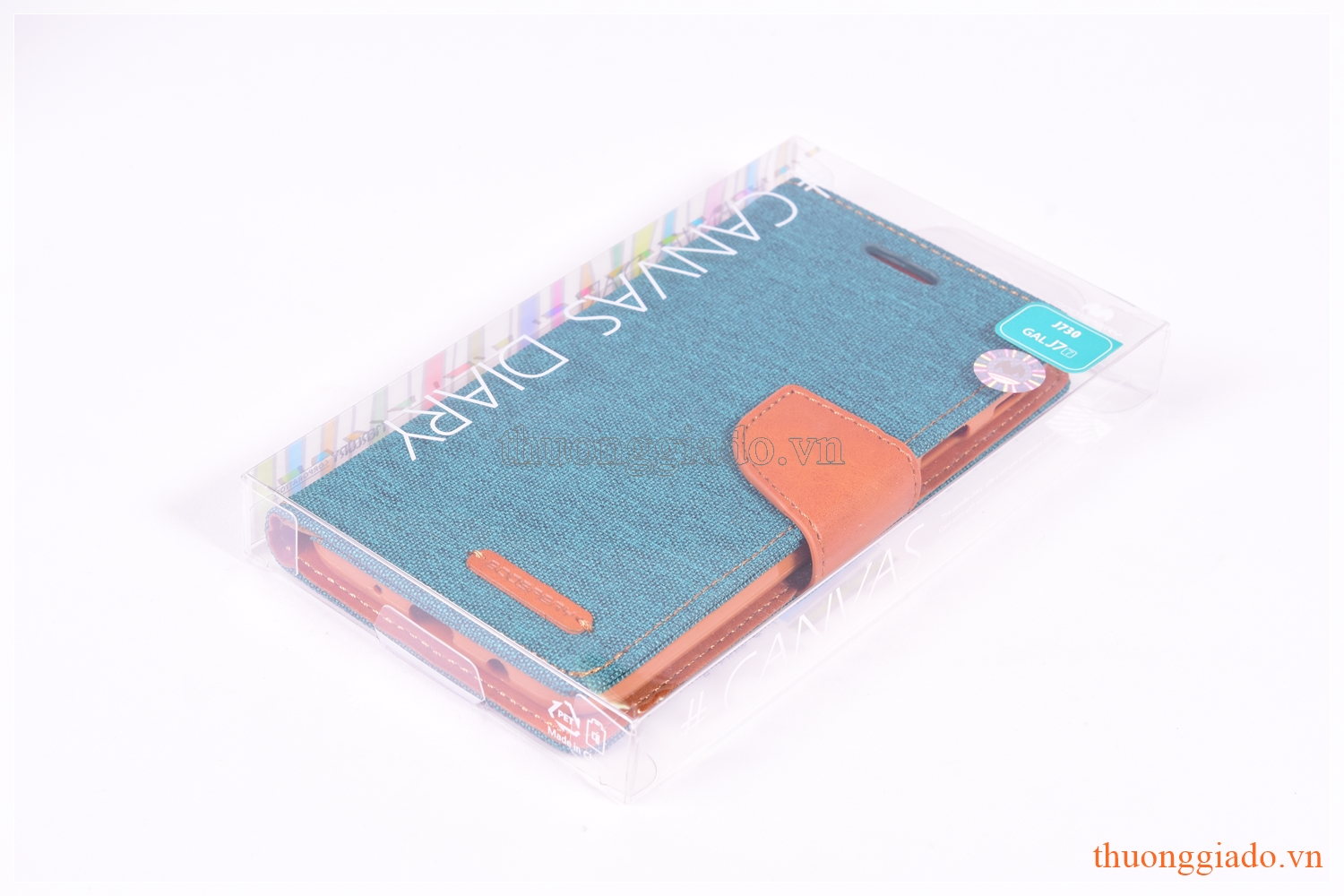 Bao da Samsung Galaxy J7 Pro/ J730 (CANVASE DIARY, GOOSPERY)